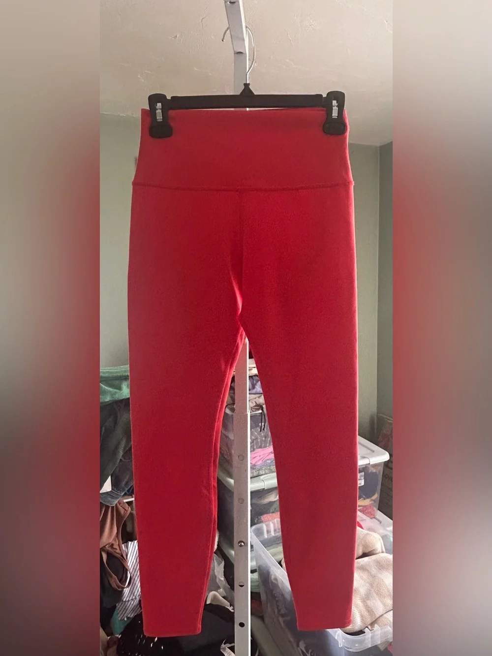 ALO Yoga High Waisted Airlift Leggings in Classic Red